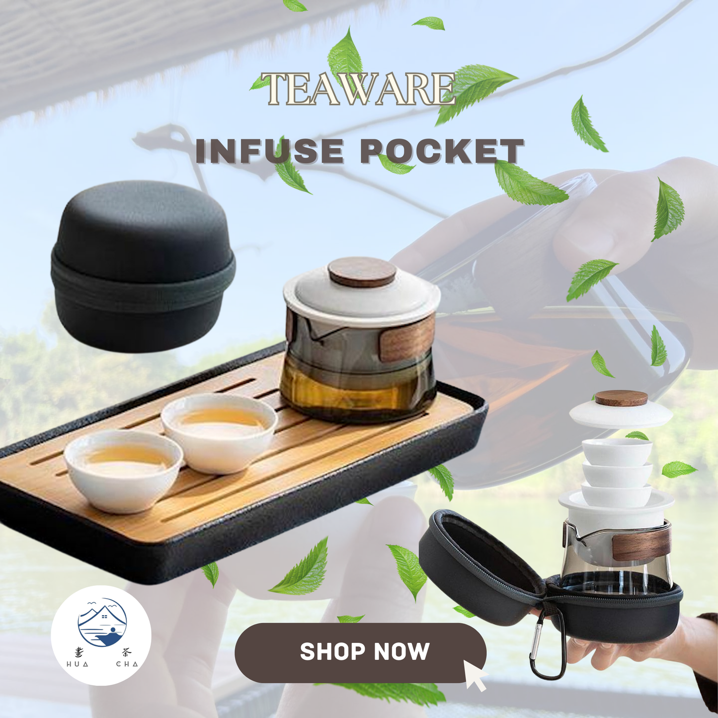 InfusePocket ( อินฟิวซ์พ็อกเก็ต )ชุดชงชาแบบพกพา ชุดชงชาแคมป์ปิ้ง