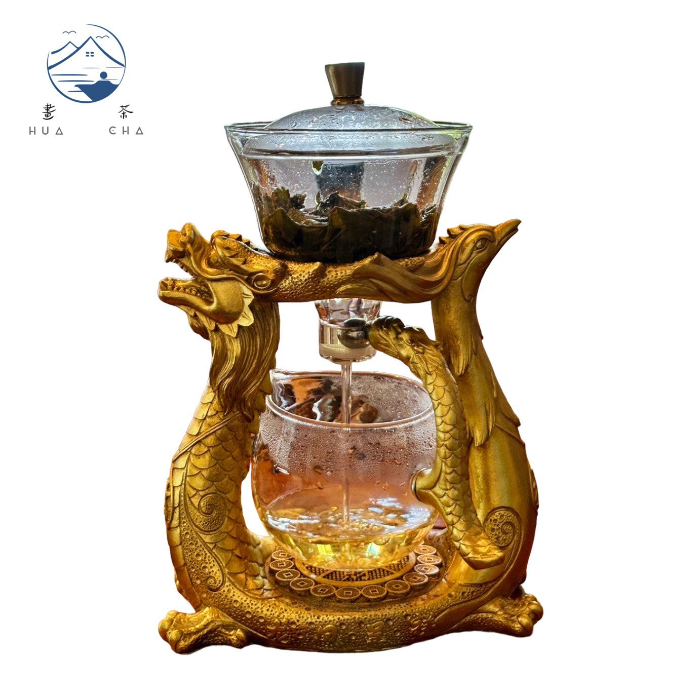 Chinese Dragon and Phoenix magnetic Teaware