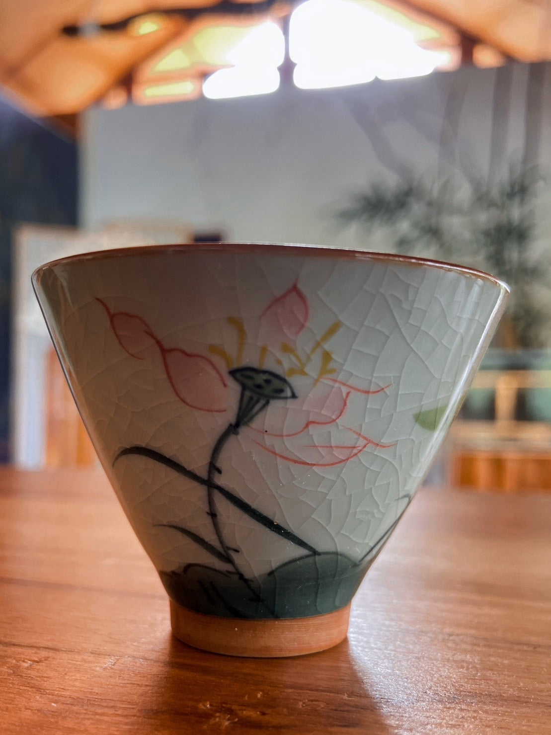 Vintage Blossom Crackleware Cup Teaware